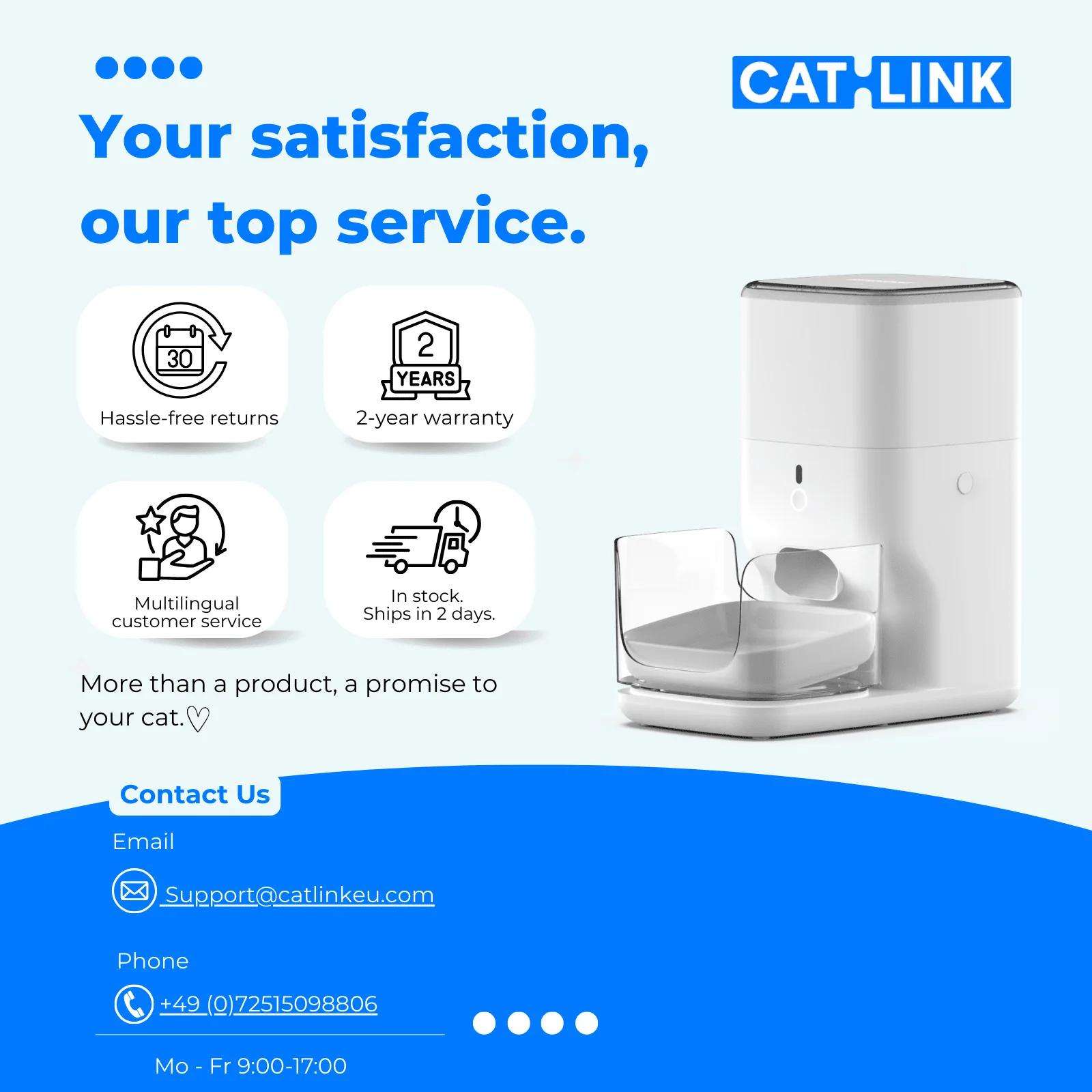 CATLINK Automatic Feeder- F04 FRESH 2 Luxury - Image 13