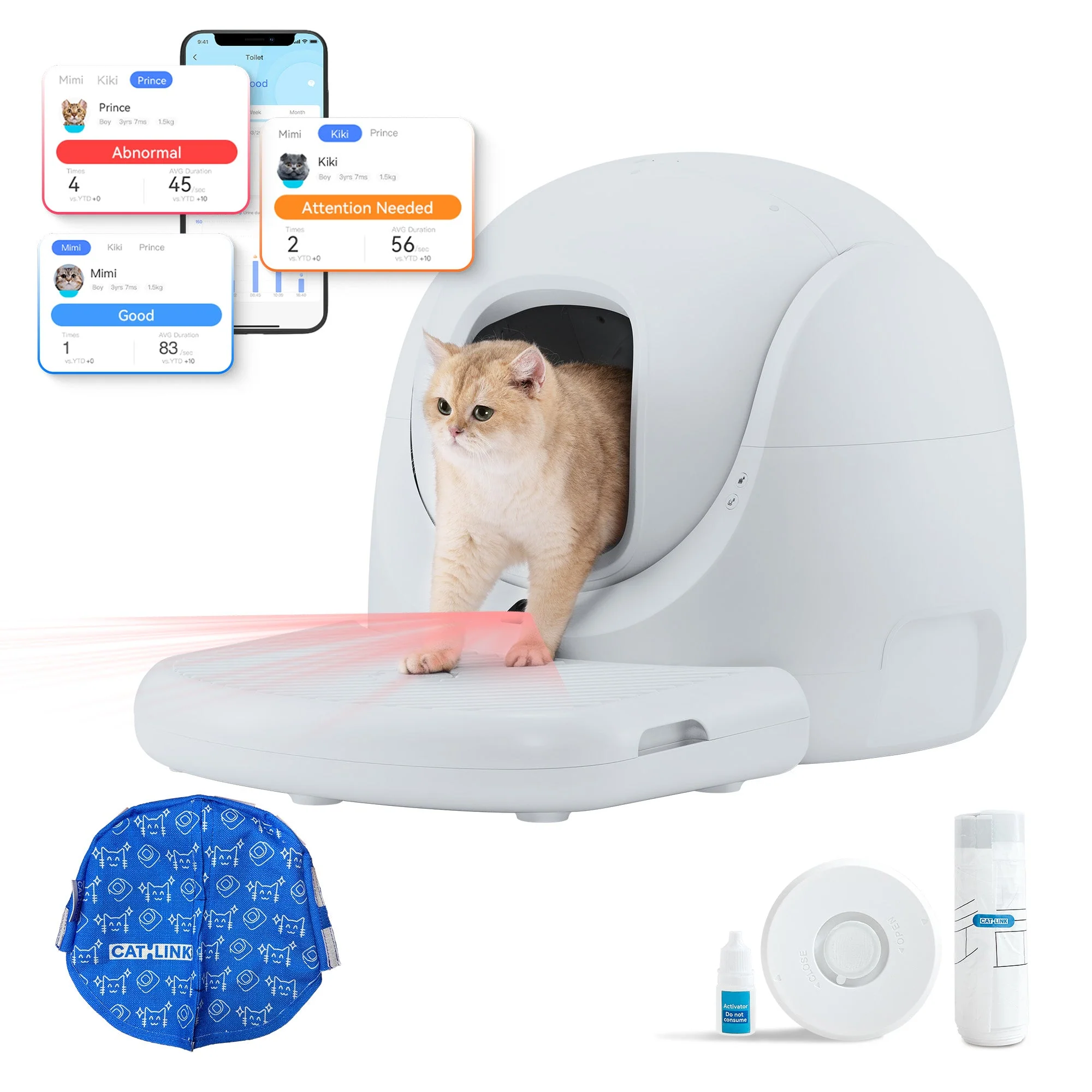 Catlink Baymax Lite (Gray) Self-Cleaning Litter Box - Image 30