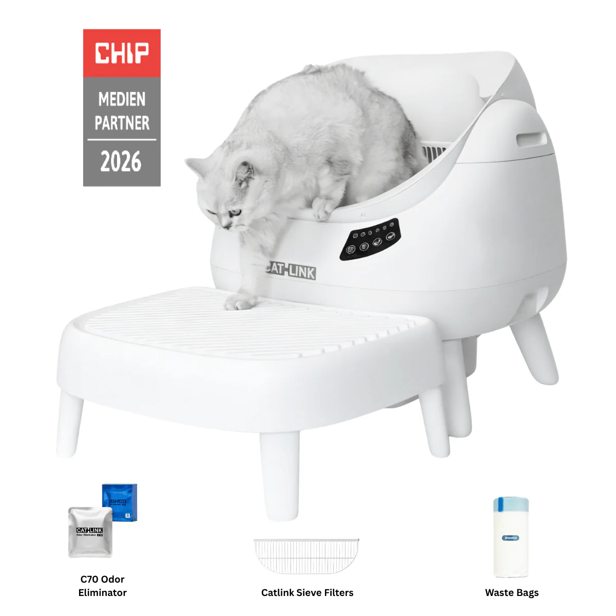 CATLINK Open-X Open Top Self-cleaning Litter Box - Image 22