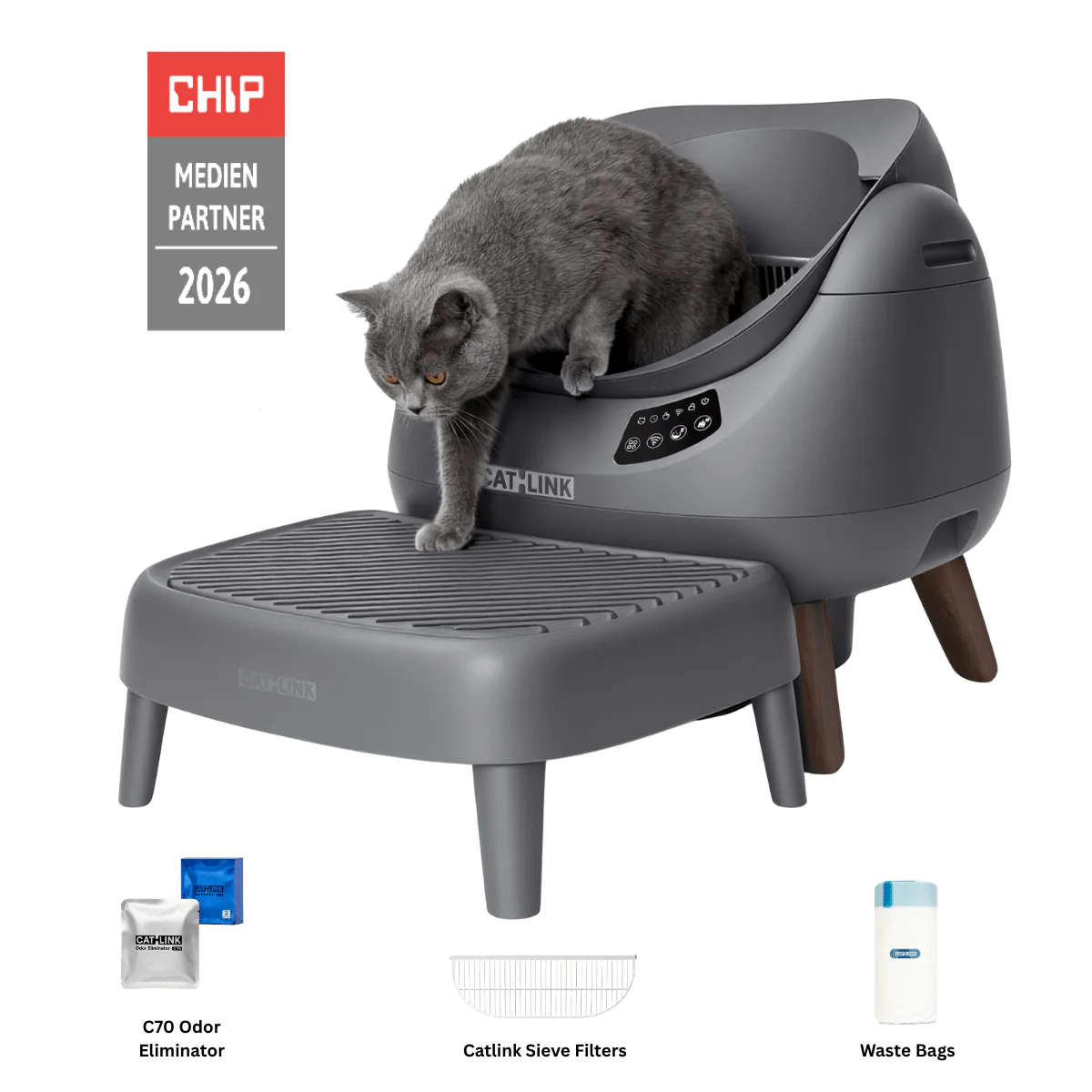CATLINK Open-X Open Top Self-cleaning Litter Box - Image 36