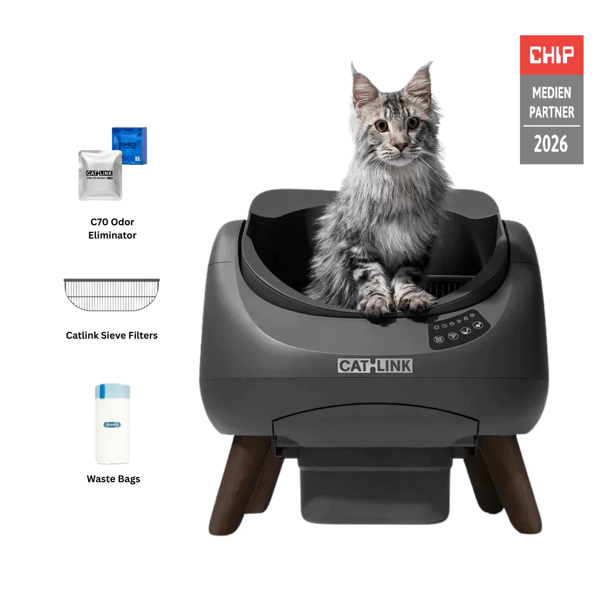 CATLINK Open-X Open Top Self-cleaning Litter Box - Image 4