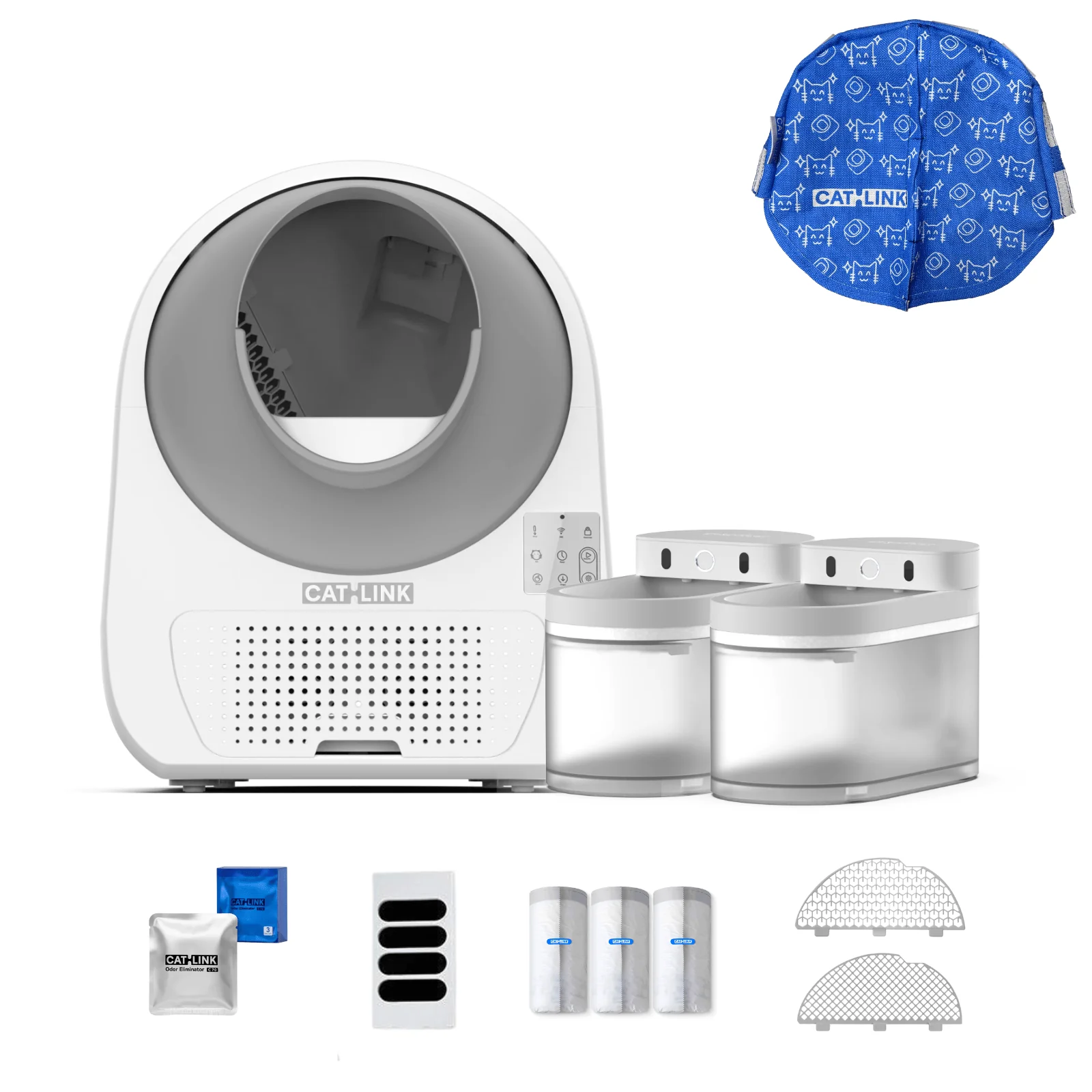Clean & Feed Bundle - Litter Box, Feeder & Water Fountain Complete Set - Image 108