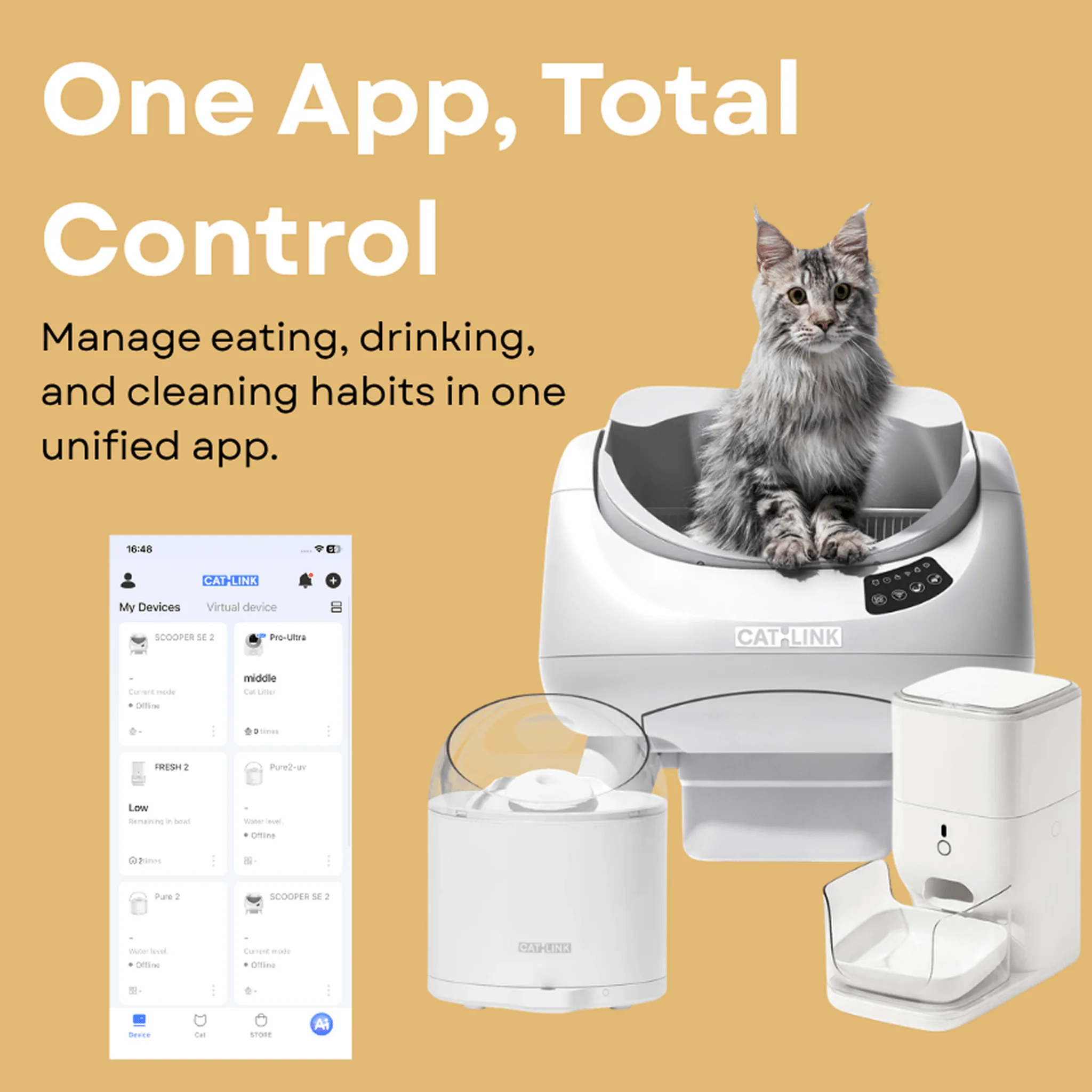 Clean & Feed Bundle - Litter Box, Feeder & Water Fountain Complete Set - Image 11