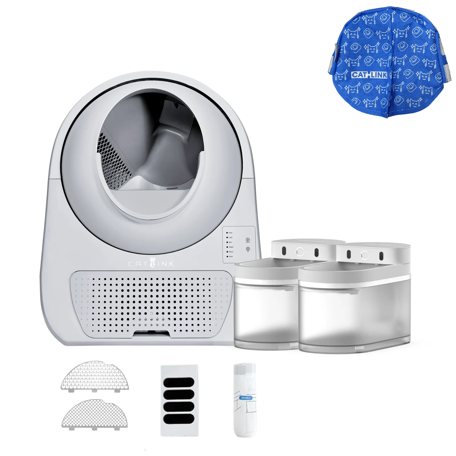 Clean & Feed Bundle - Litter Box, Feeder & Water Fountain Complete Set - Image 113