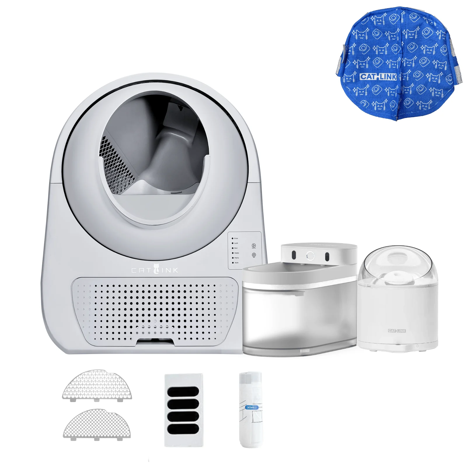 Clean & Feed Bundle - Litter Box, Feeder & Water Fountain Complete Set - Image 115