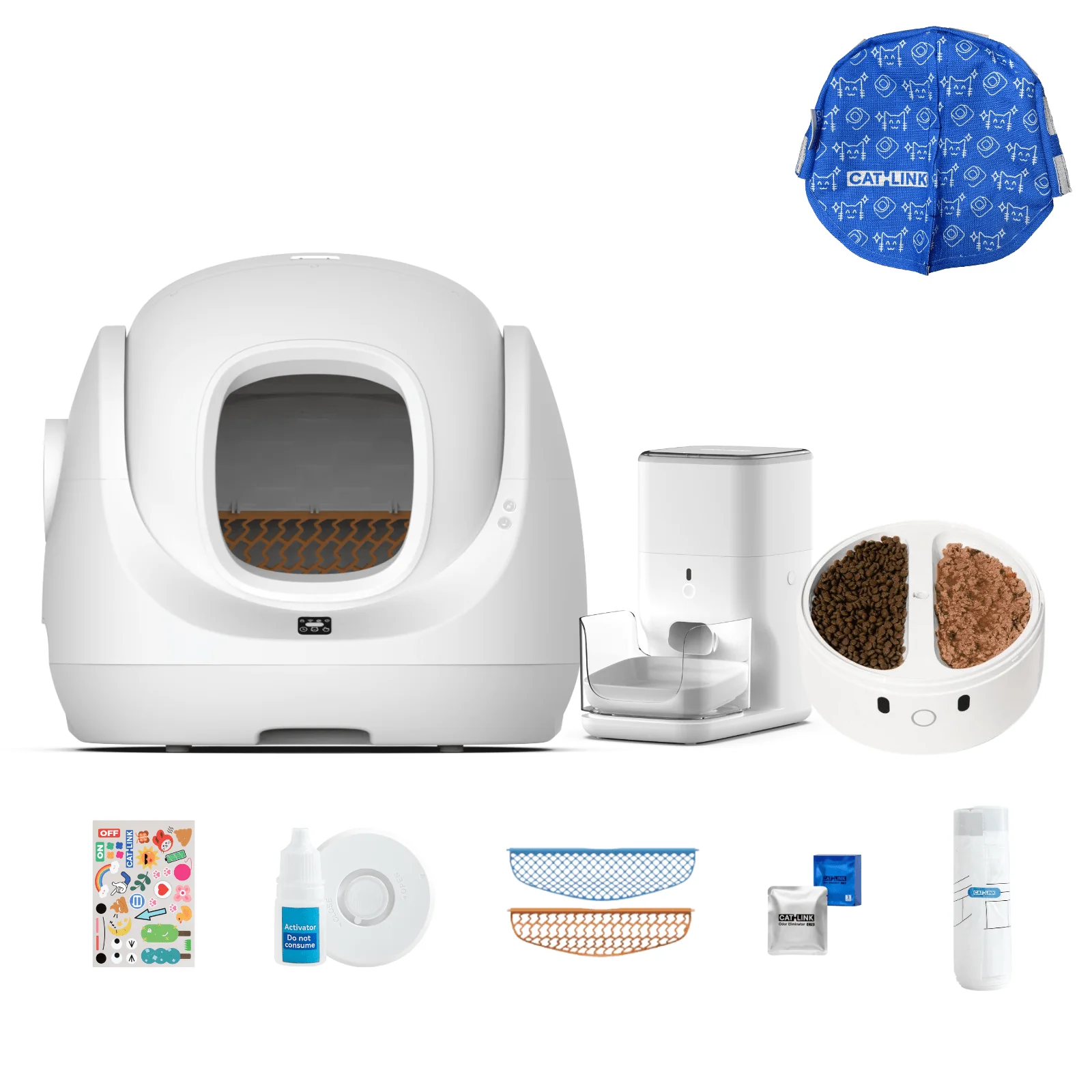 Clean & Feed Bundle - Litter Box, Feeder & Water Fountain Complete Set - Image 117