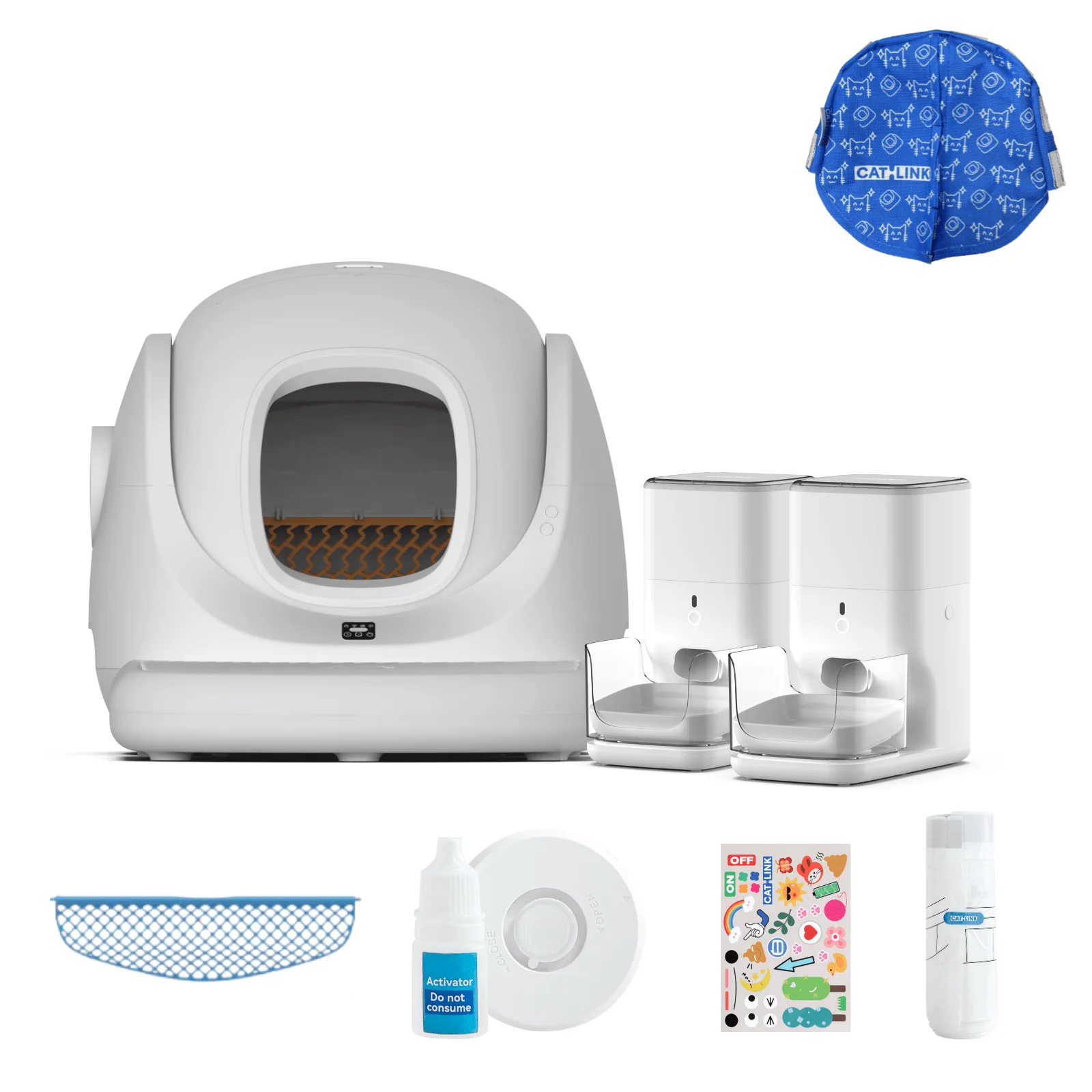 Clean & Feed Bundle - Litter Box, Feeder & Water Fountain Complete Set - Image 121