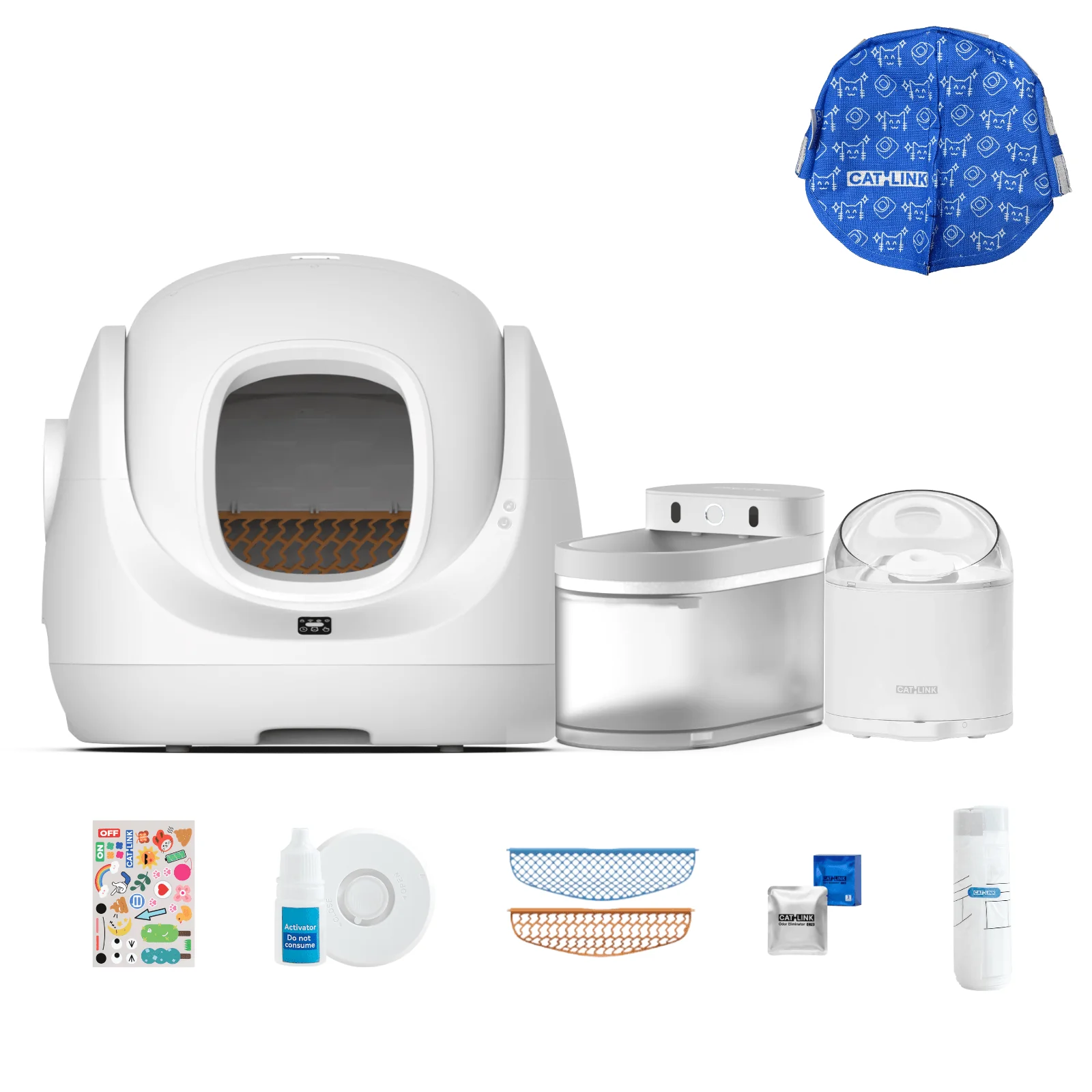 Clean & Feed Bundle - Litter Box, Feeder & Water Fountain Complete Set - Image 122