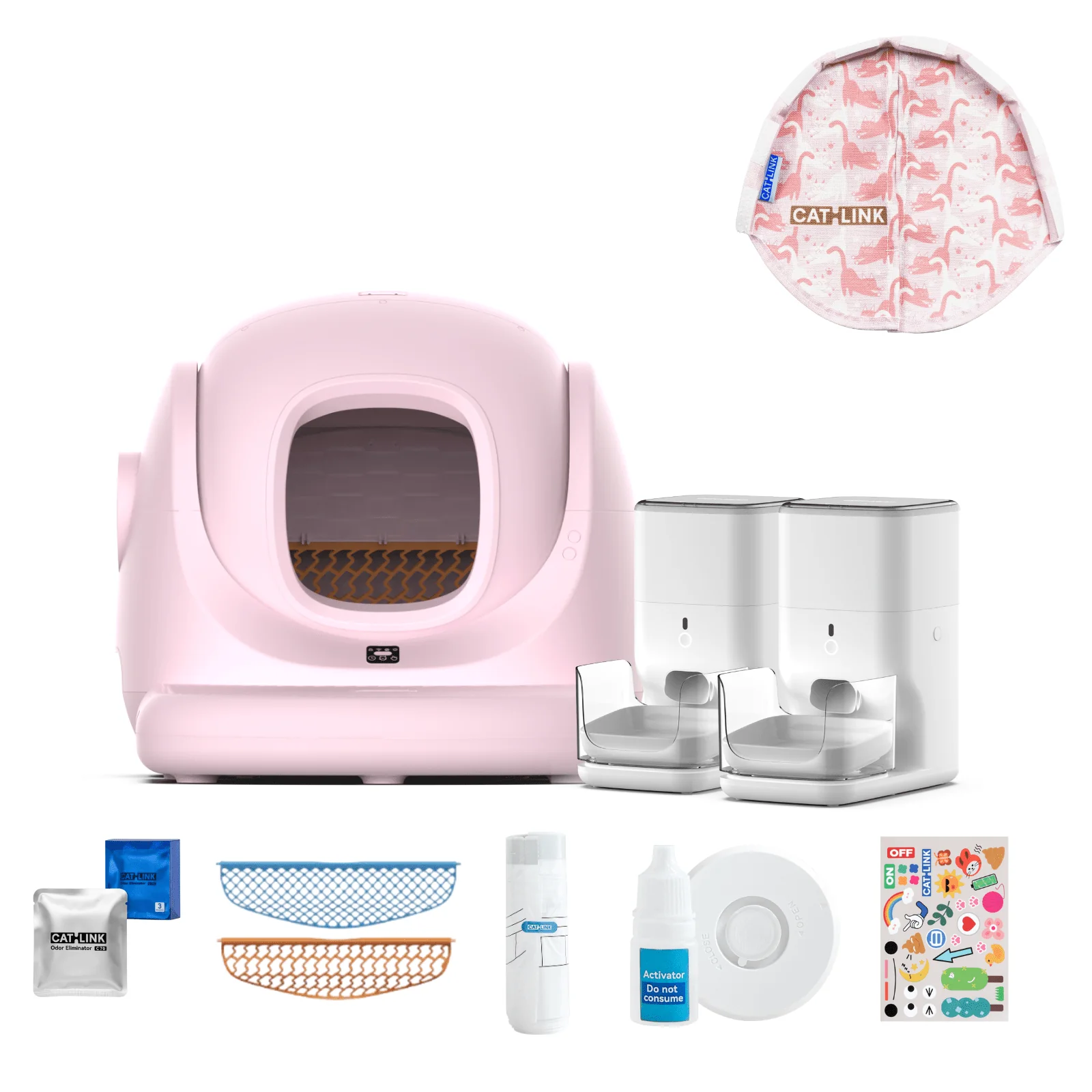 Clean & Feed Bundle - Litter Box, Feeder & Water Fountain Complete Set - Image 123