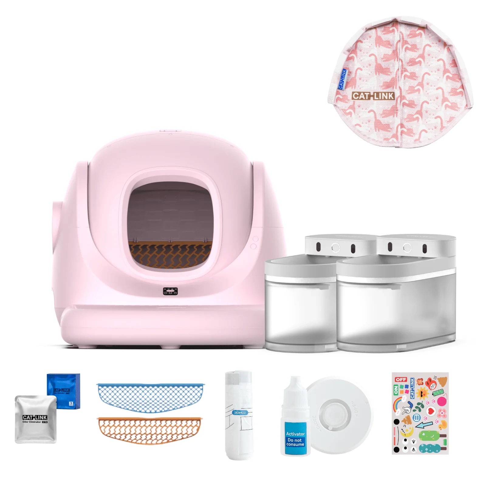 Clean & Feed Bundle - Litter Box, Feeder & Water Fountain Complete Set - Image 126