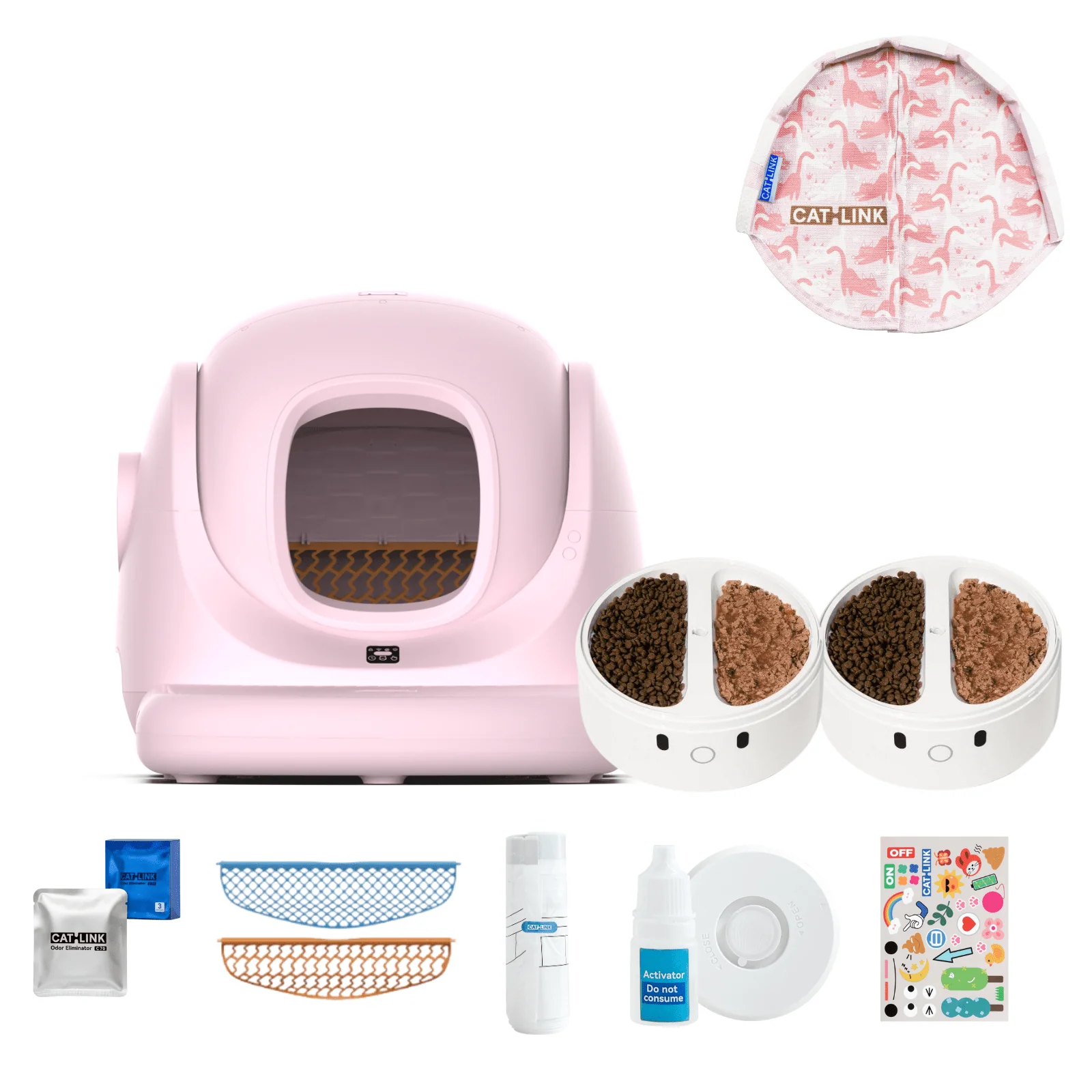 Clean & Feed Bundle - Litter Box, Feeder & Water Fountain Complete Set - Image 127