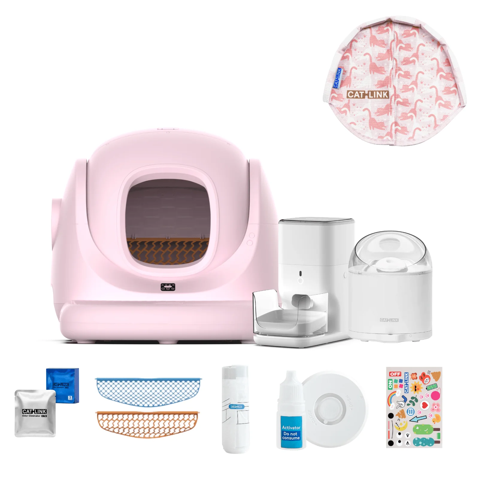 Clean & Feed Bundle - Litter Box, Feeder & Water Fountain Complete Set - Image 128