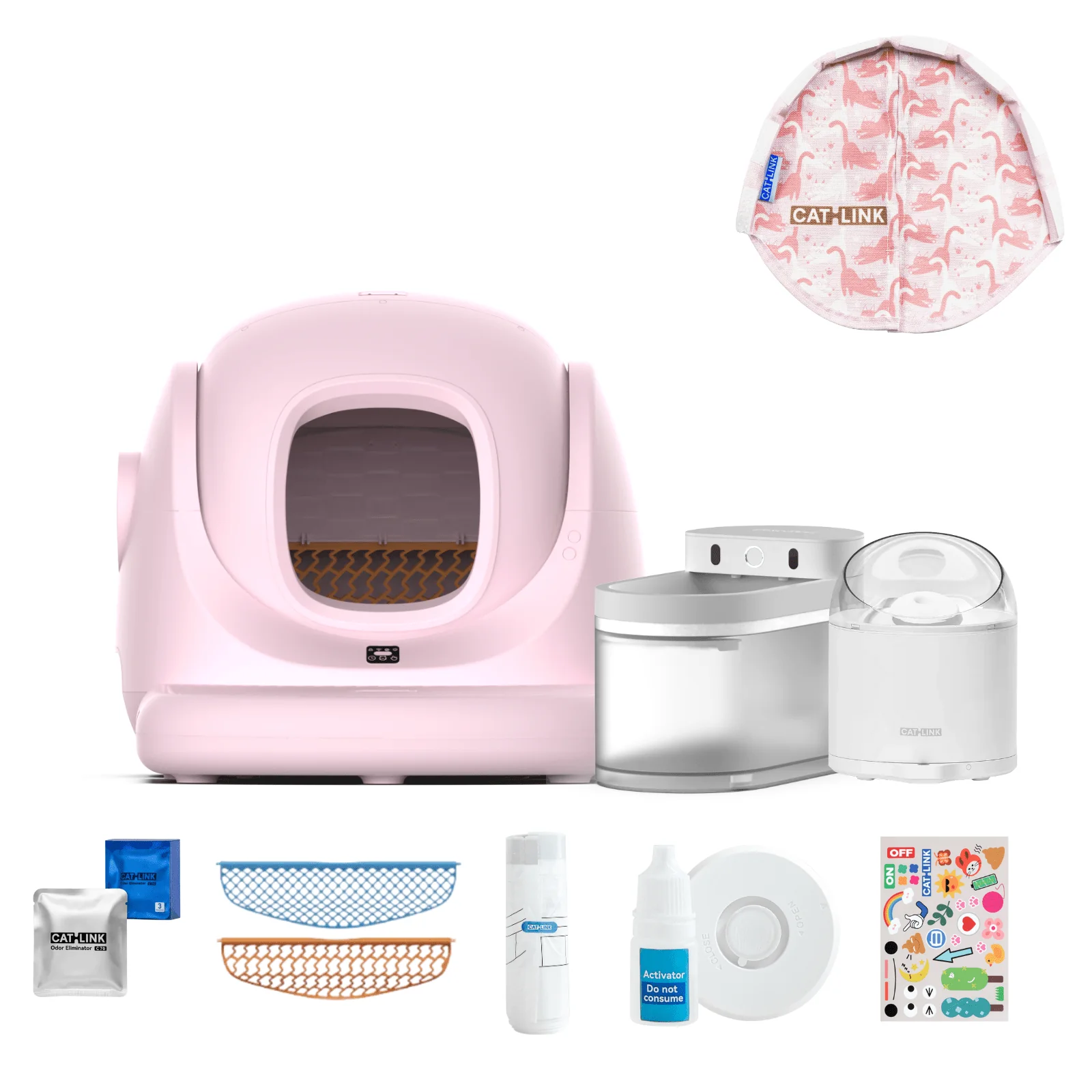 Clean & Feed Bundle - Litter Box, Feeder & Water Fountain Complete Set - Image 129