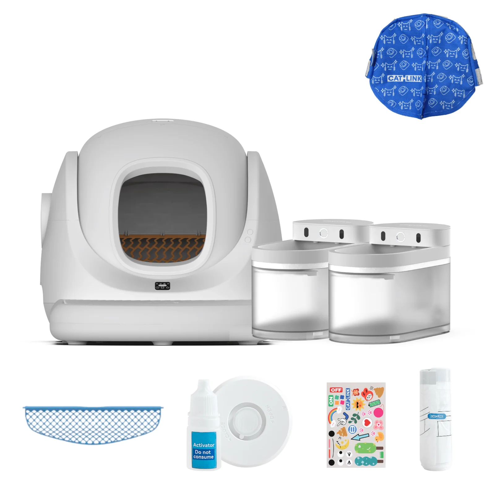 Clean & Feed Bundle - Litter Box, Feeder & Water Fountain Complete Set - Image 132