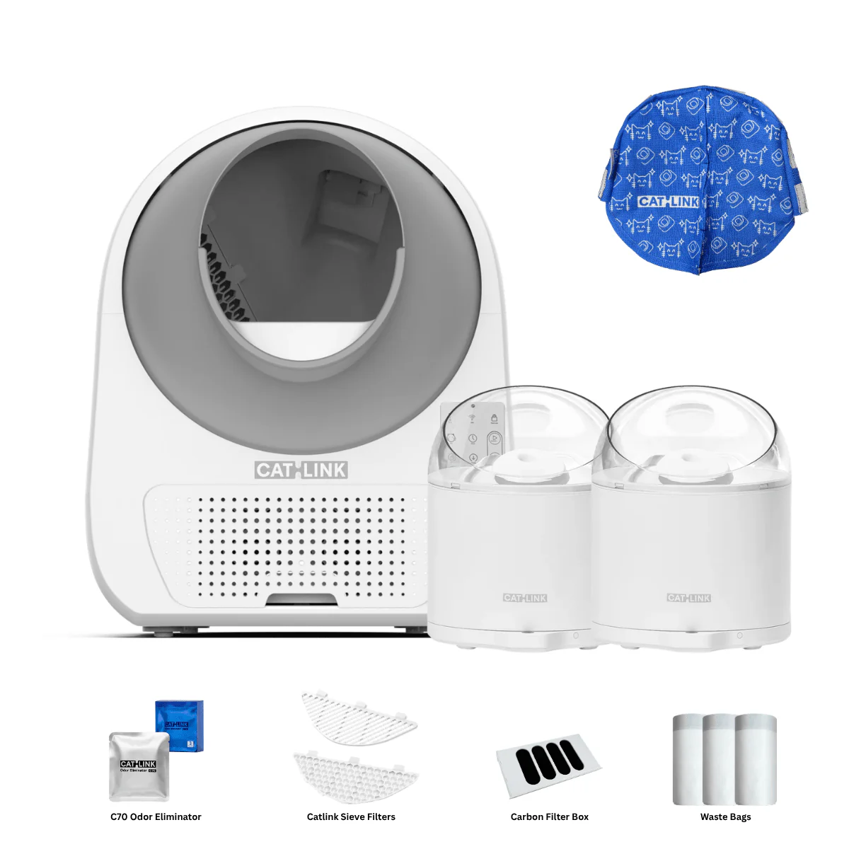 Clean & Feed Bundle - Litter Box, Feeder & Water Fountain Complete Set - Image 138