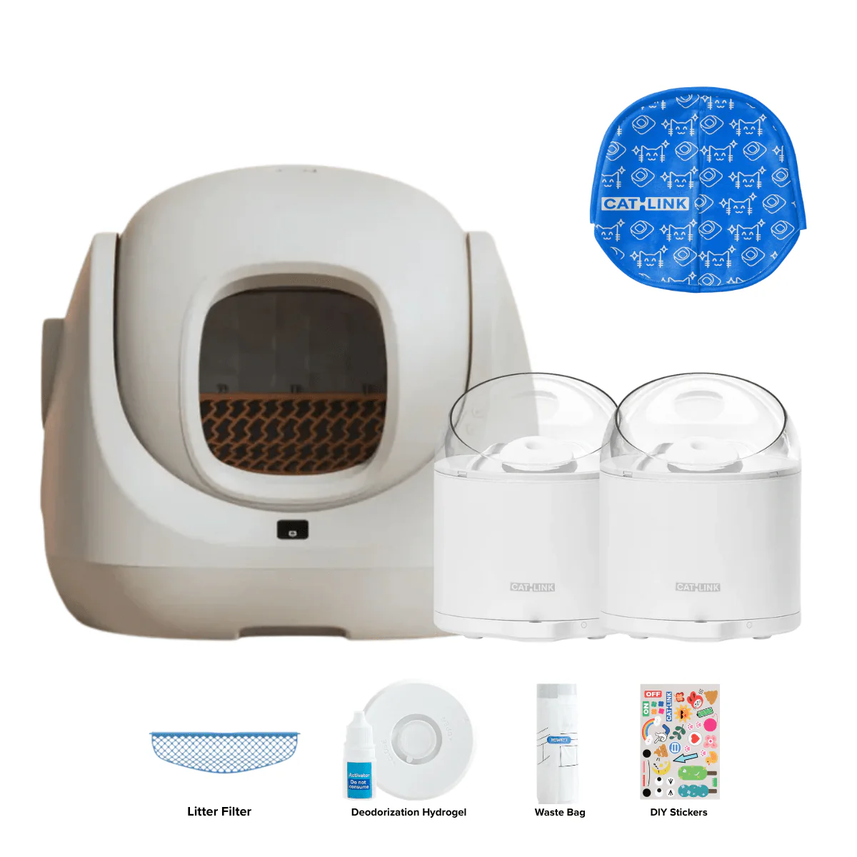 Clean & Feed Bundle - Litter Box, Feeder & Water Fountain Complete Set - Image 141