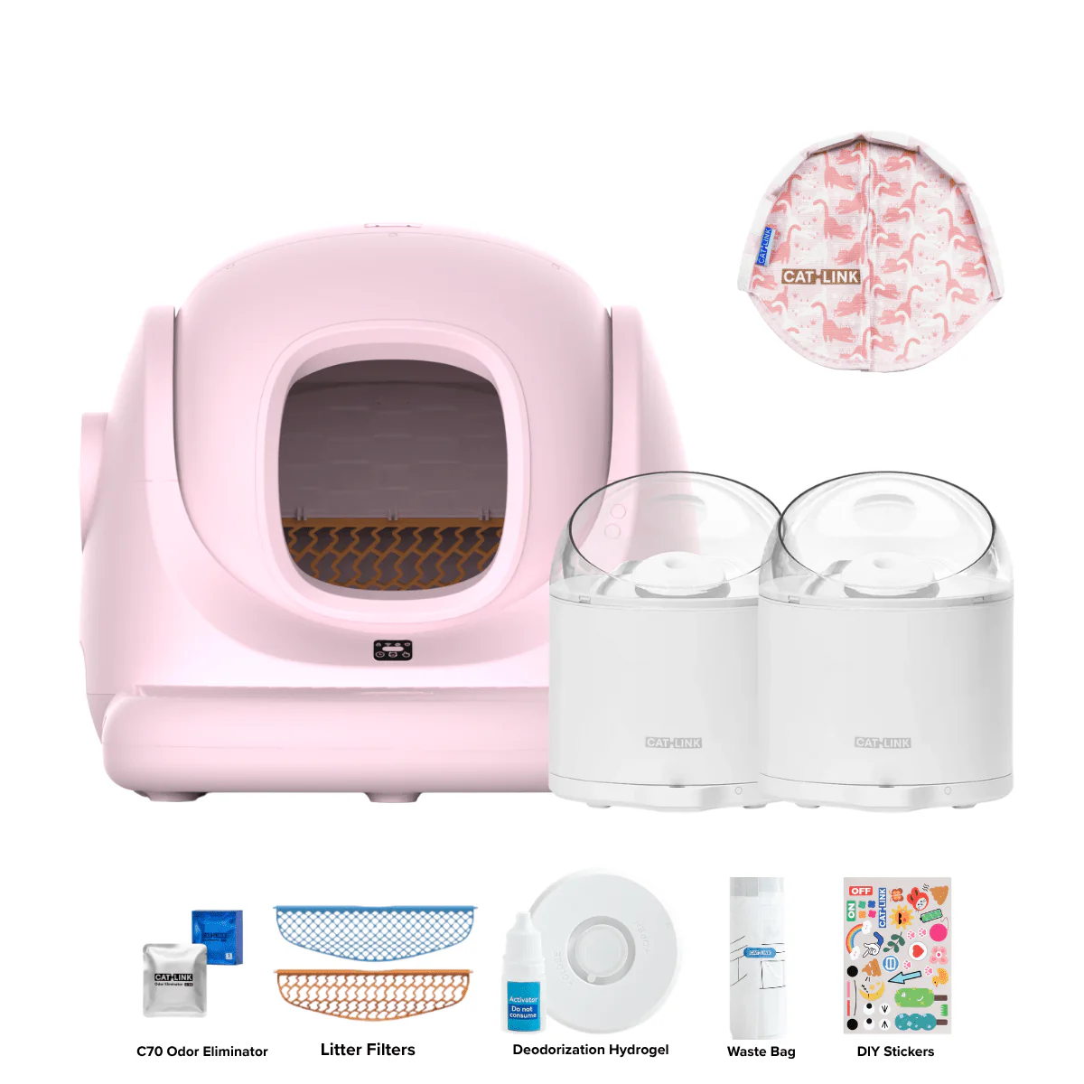Clean & Feed Bundle - Litter Box, Feeder & Water Fountain Complete Set - Image 142