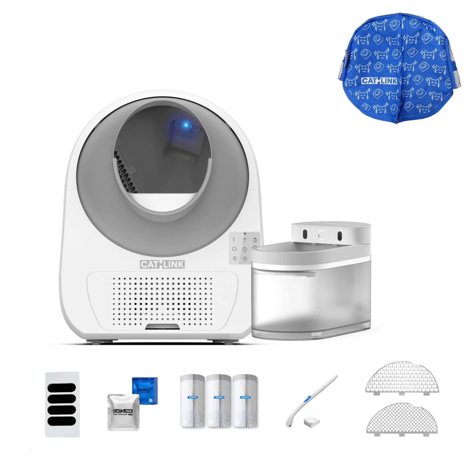 Clean & Feed Bundle - Litter Box, Feeder & Water Fountain Complete Set - Image 48