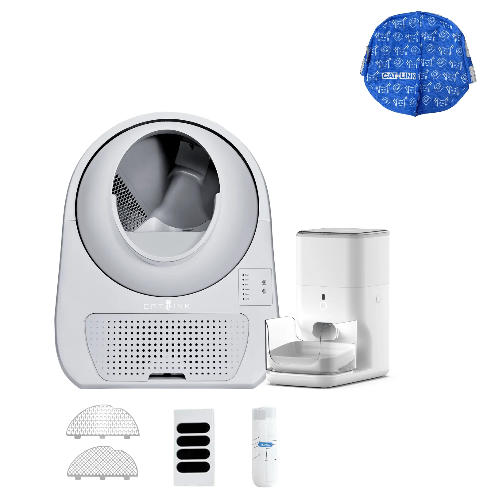 Clean & Feed Bundle - Litter Box, Feeder & Water Fountain Complete Set - Image 54