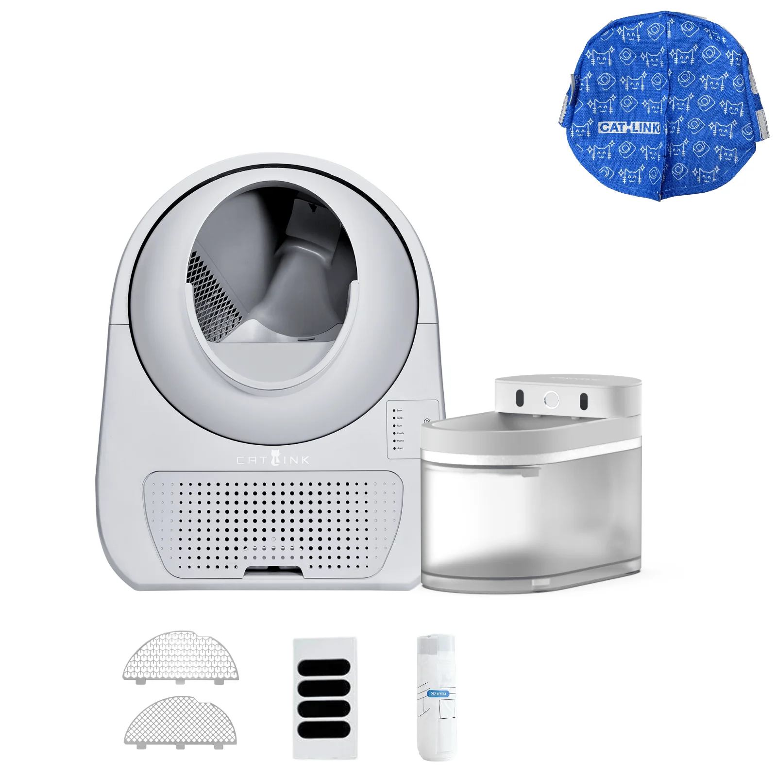 Clean & Feed Bundle - Litter Box, Feeder & Water Fountain Complete Set - Image 56
