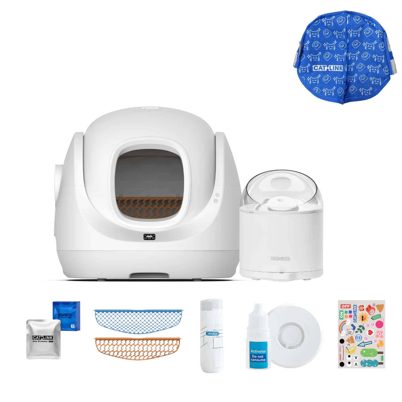 Clean & Feed Bundle - Litter Box, Feeder & Water Fountain Complete Set - Image 63