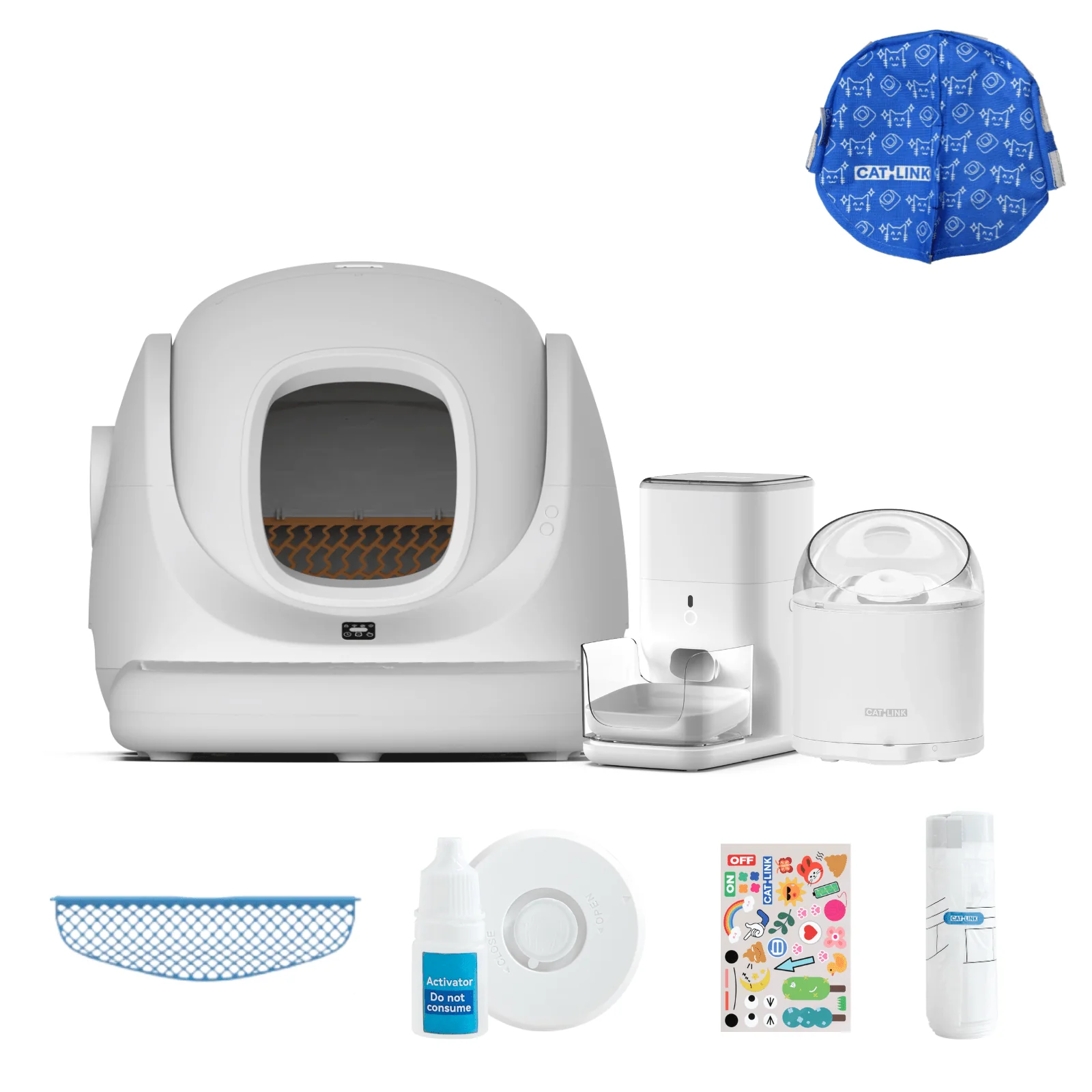 Clean & Feed Bundle - Litter Box, Feeder & Water Fountain Complete Set - Image 67