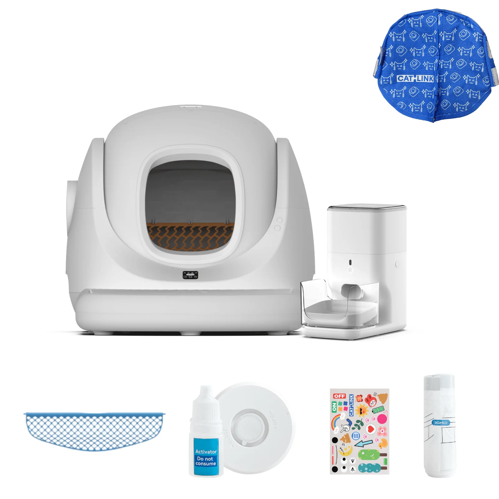 Clean & Feed Bundle - Litter Box, Feeder & Water Fountain Complete Set - Image 69