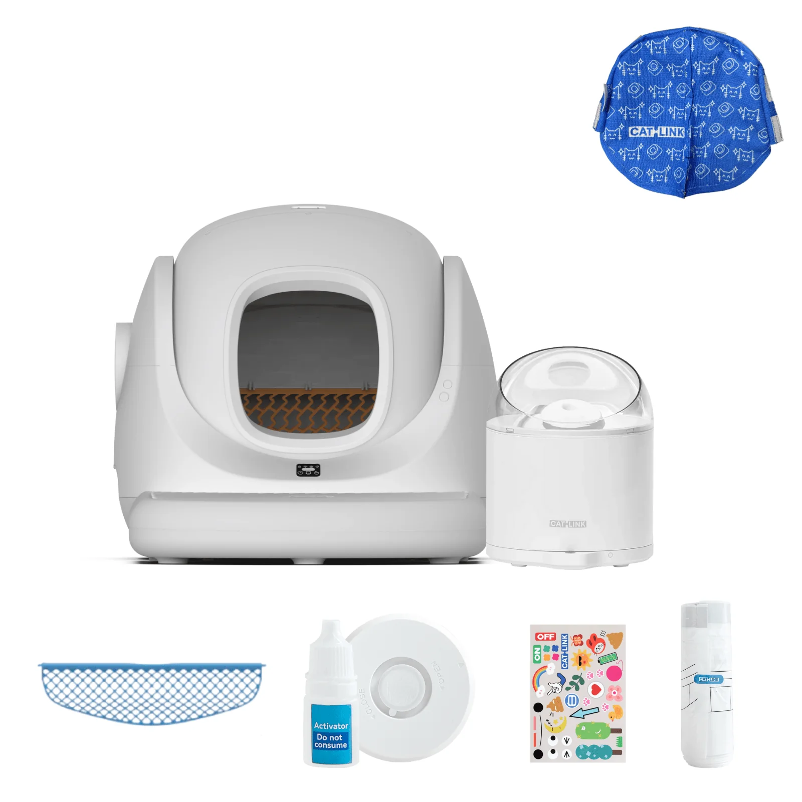 Clean & Feed Bundle - Litter Box, Feeder & Water Fountain Complete Set - Image 70