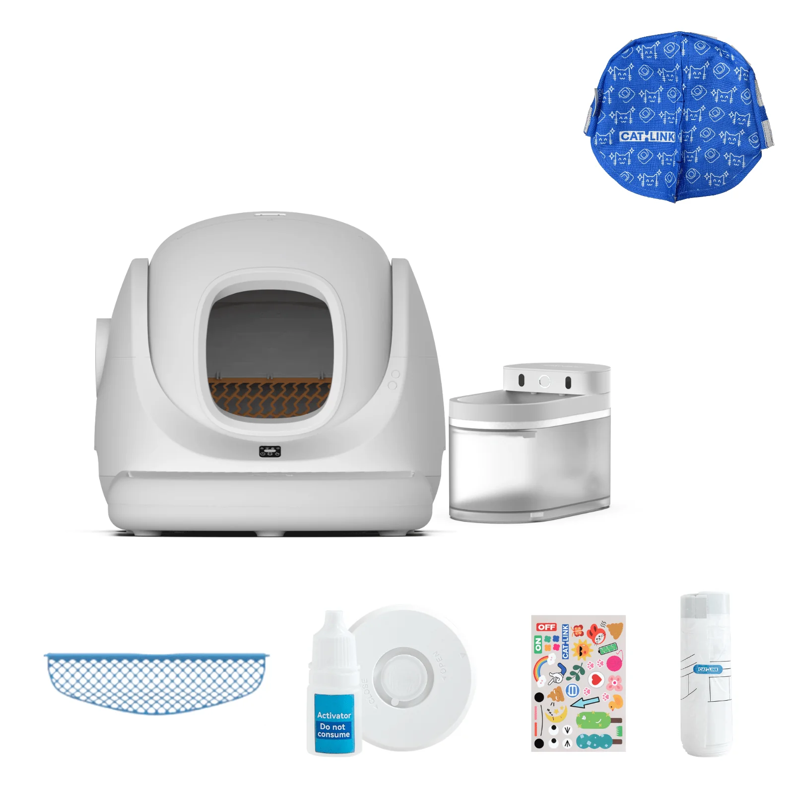 Clean & Feed Bundle - Litter Box, Feeder & Water Fountain Complete Set - Image 71