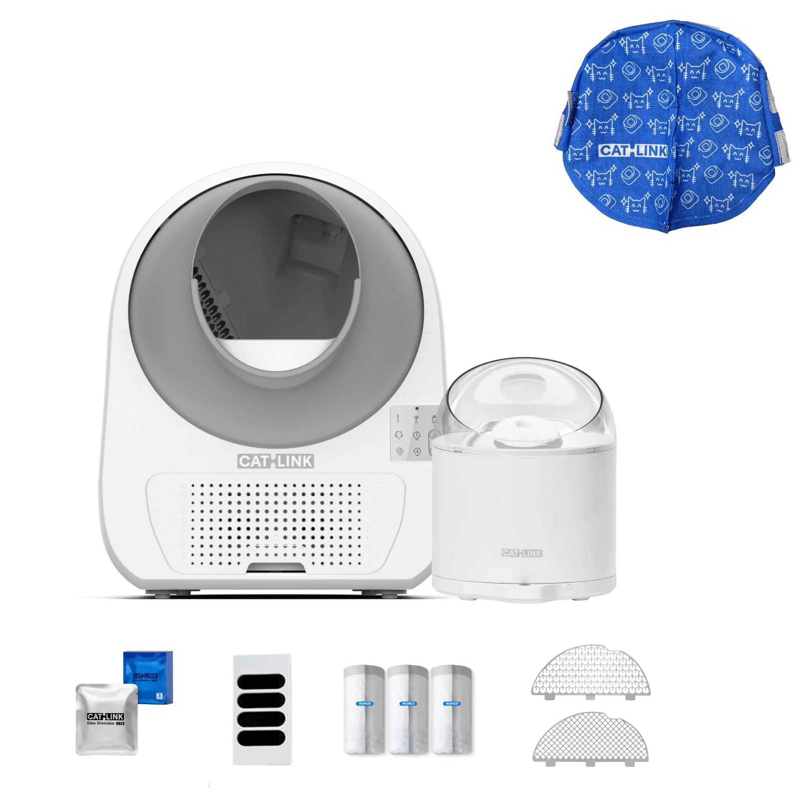 Clean & Feed Bundle - Litter Box, Feeder & Water Fountain Complete Set - Image 78